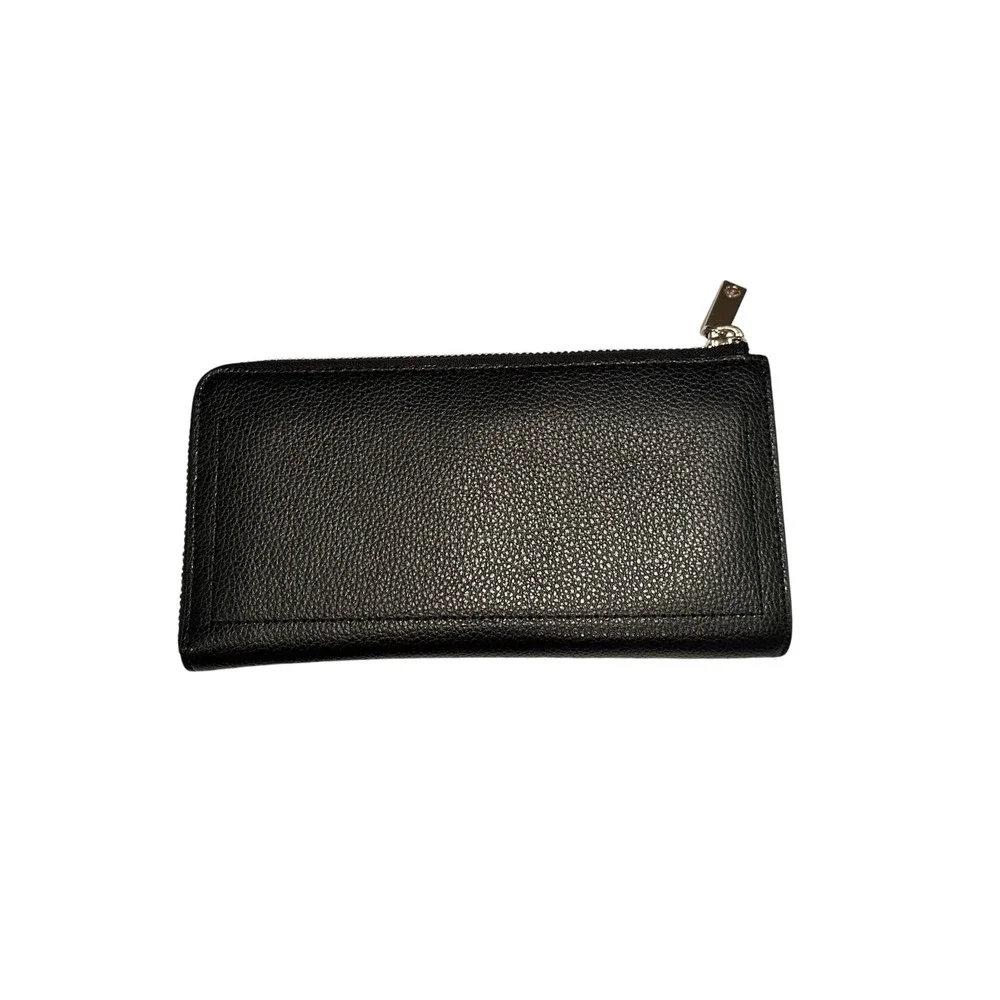 Kate Spade New York‎ Black Pebbled Leather Zip Wallet